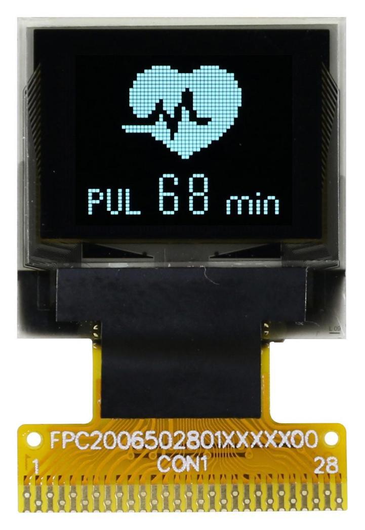 OLED Graphic Display Module, White on Black, 3V, I2C, Parallel, SPI - MCOT064048A1V-WM