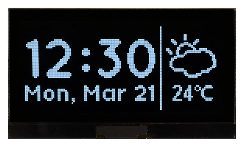 OLED GRAPHIC DISPLAY, COT, 128 X 64P, 3V - MCOT128064SV-WM