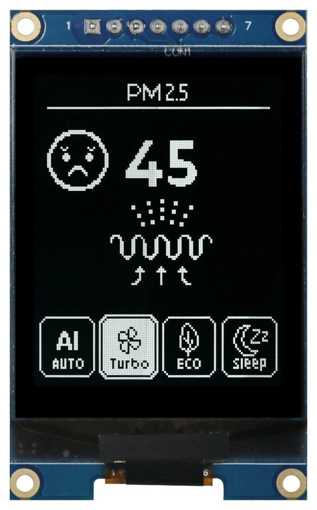 OLED Graphic Display Module, 160 x 128, White on Black, SPI, Passive Matrix - MDOB160128DV-WS