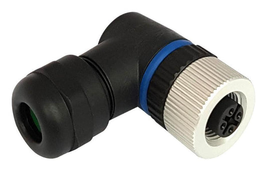 8 Pole M12 Right Angle Socket - PXPPAM12RAF08ASTPG9