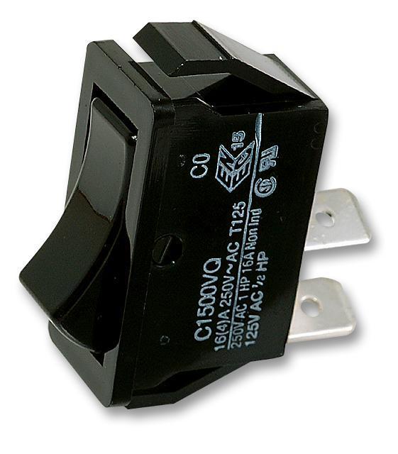 Rectangular Rocker Switch, On Off, SPST, 250V AC, 20A - C1500VQASG