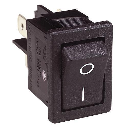 Rocker Switch, On Off, DPST, I/O Markings, 250V AC, 10A - H8550VBACAB