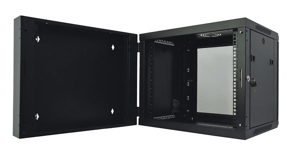 Hinged 19" 9U Rack Mounting Cabinet - HC9U450