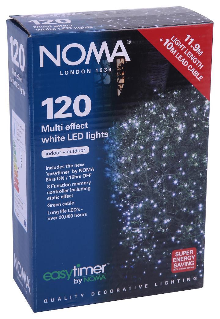 120 LED White Multi Action Fairy Lights - 8712GW