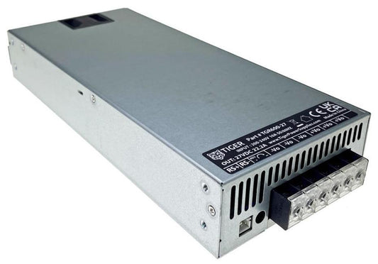 Enclosed Switching Power Supply, 27V, 22.2A, 600W - TGR600-27