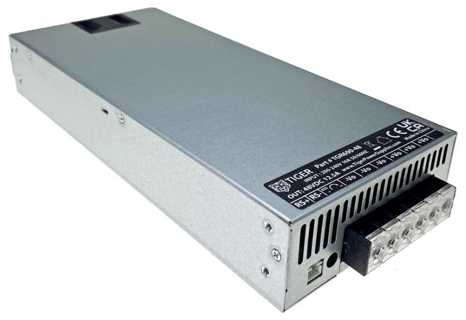 Enclosed Switching Power Supply, 48V, 12.5A, 600W - TGR600-48