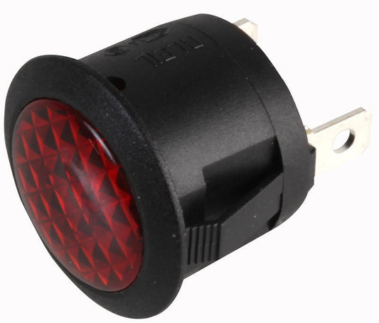 Illuminated Indicator, 220V, Red, Round - ABRR029