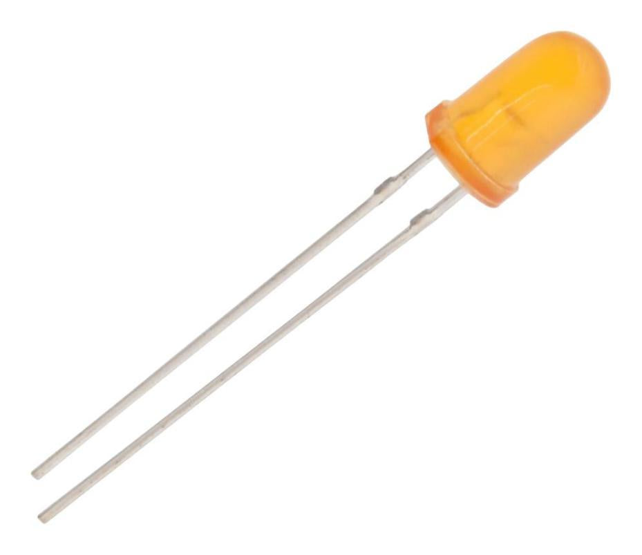 5mm Diffused LED, Amber, 2V, 20mA - MP008537