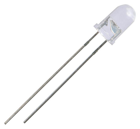 5mm Amber LED, Clear, 20mA, 2V - MP008536