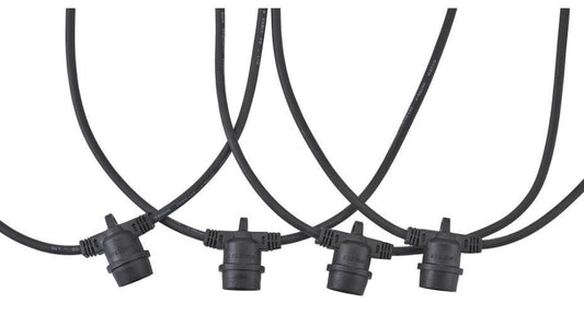 Outdoor Festoon String with 12x E27 holders, 12m, IP54 - 86323