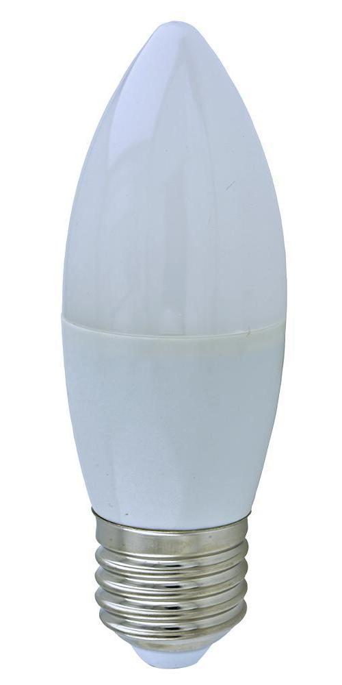 6W LED Frosted Candle Bulb, E27, Non-Dimmable, 3000K - PEL00843-E