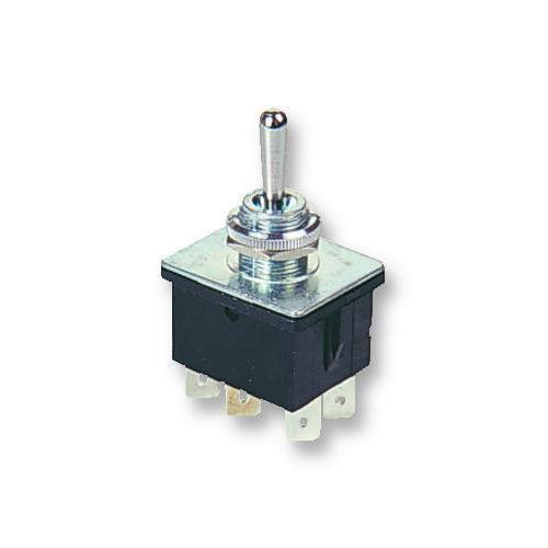 Panel Mount Toggle Switch, Off-On, DPST, 250V AC, 16A - C1750OO