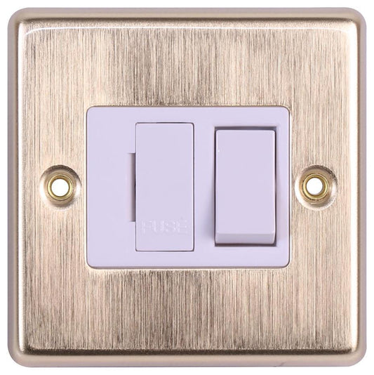 Decorative Switched Fused Spur, Double Pole, 13A, Bronze - GB6:4832/BZ