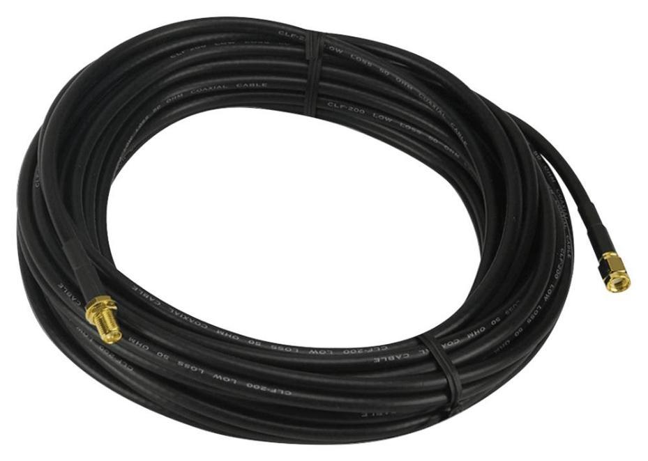 SMA Female Bulkhead to SMA Plug Lead, 300mm - CBA-SMAM-SMAF3