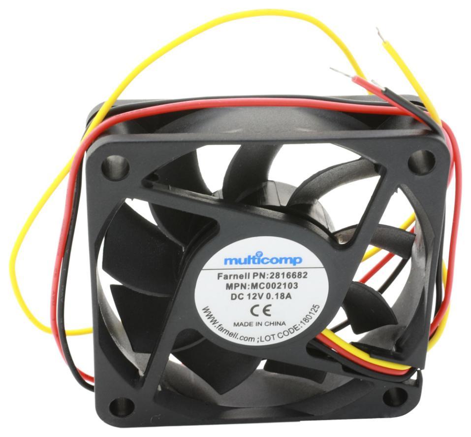 DC Axial Fan 12V DC Hydro Wave Bearing 4500rpm 18.6CFM 60x60x15mm - MC002103