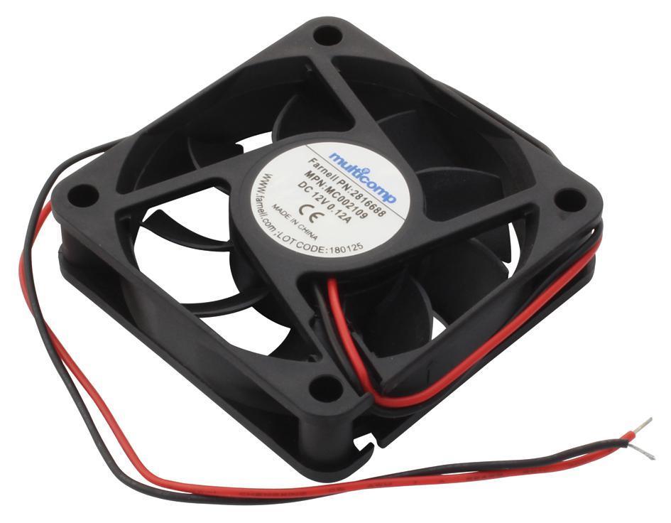 DC Axial Fan, Hydro Wave Bearing, 12V, 3800rpm, 18.84CFM - MC002109