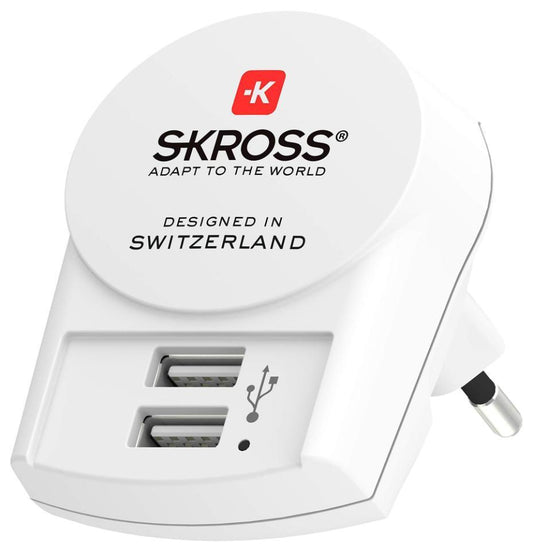 Euro USB Charger, 2x USB A - 1.302421