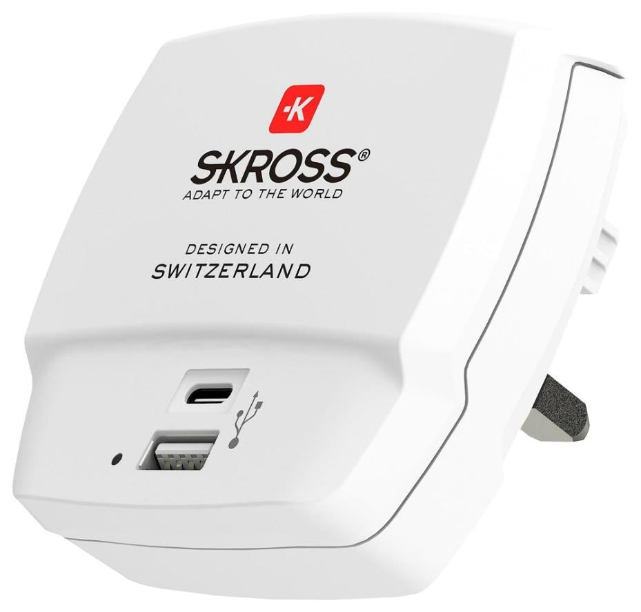 UK USB Charger, 1x USB A, 1x USB C - 1.302762