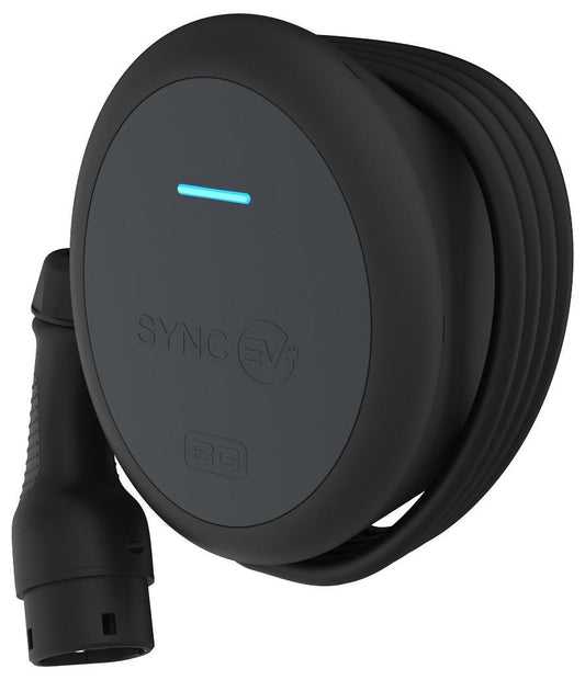 SyncEV Electric Vehicle Tethered Charger, 4G/LAN/WiFi, 7.4kW, 32A, IP55 - EVT77GG-02