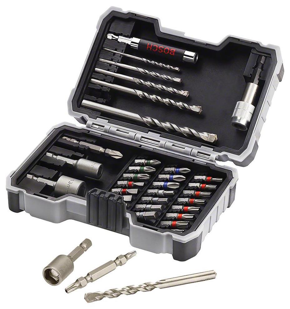 Extra Hard Concrete Drill &amp; Screwdriver Bit Set, 35 Piece - 2607017326