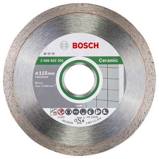 4 1/2&quot; (115mm x 1.6mm x 22.23mm) Angle Grinder Diamond Ceramic Cutting Disc - 2608602201