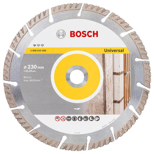 9&quot; (230mm x 2.6mm x 22.23mm) Angle Grinder Diamond Cutting Disc - 2608615065