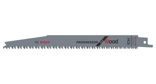 S 2345 X 200mm 6-10TPI Progressor for Wood Reciprocating Saw Blades, 5 Pack - 2608654404