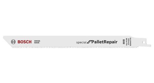 S 1125 VFR 225mm 10-14TPI Pallet Repair Reciprocating Saw Blades, 5 Pack - 2608658036