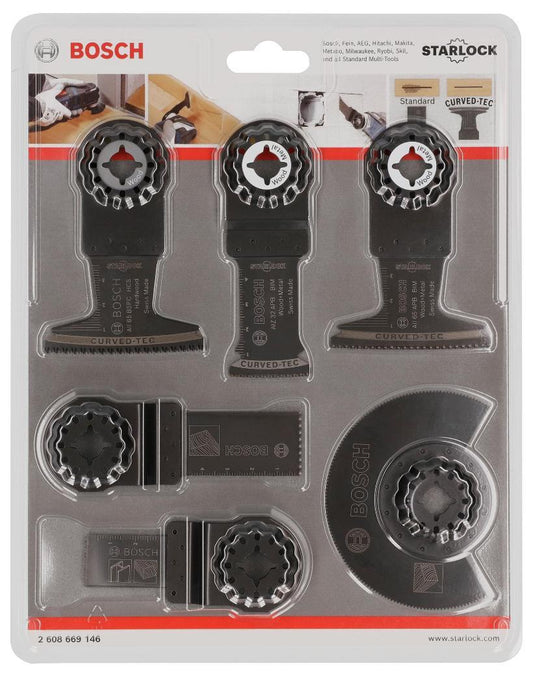 Starlock Oscillating Multi-Tool Wood &amp; Metal Blade Set, 9 Piece - 2608669146