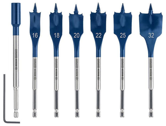 Expert Self Cut Speed Spade Wood Drill Bit Set, 7 Piece - 2608900334