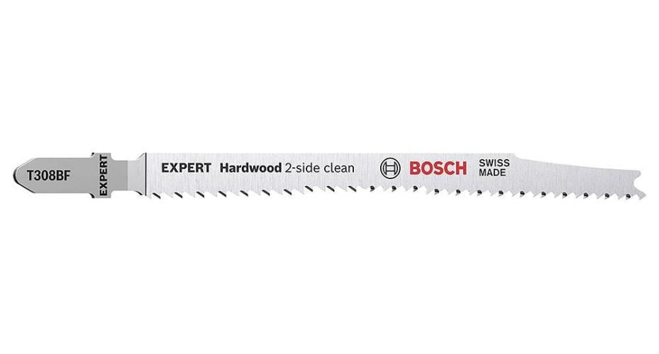 T 308 BF Expert Hardwood 2-Side Clean Cut Jigsaw Blades, 5 Pack - 2608900544