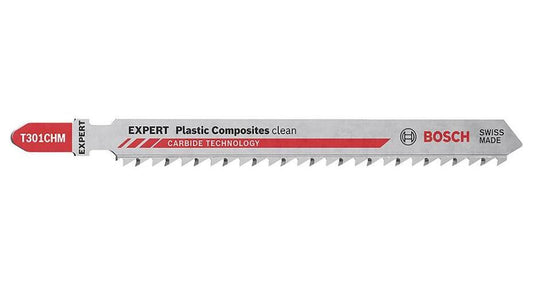 T 301 CHM Expert Plastic Composites Clean Cut Jigsaw Blades, 3 Pack - 2608900566