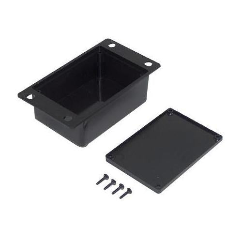 Flanged Potting Box Enclosure, 34x21x48mm, Black - RX507A