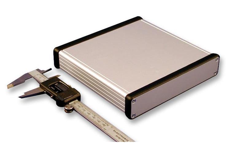 Aluminium Enclosure, Metal End Panels, 165x31x160mm - 1455R1601