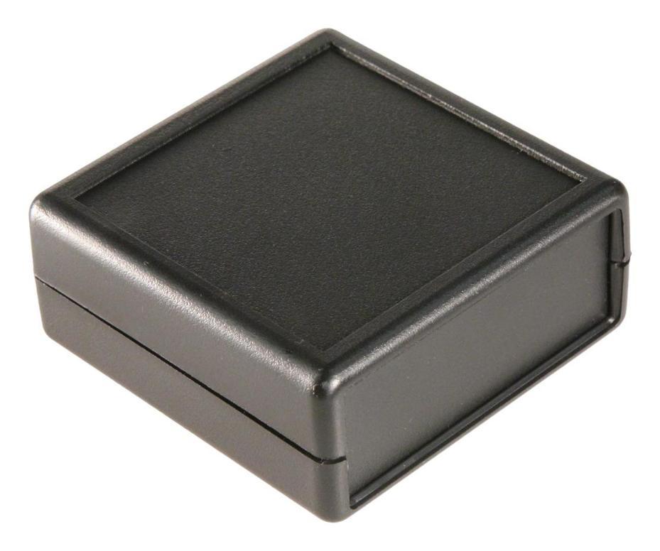 ABS Enclosure, 66x28x67mm, Black, IP54 - 1593KBK