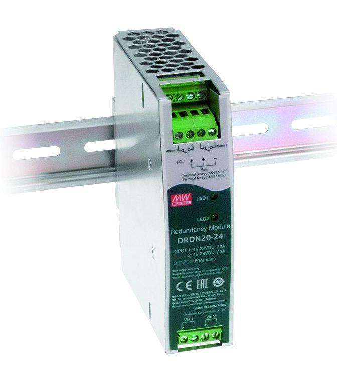 Redundancy Module, DIN Rail, 24V, 20A - DRDN20-24