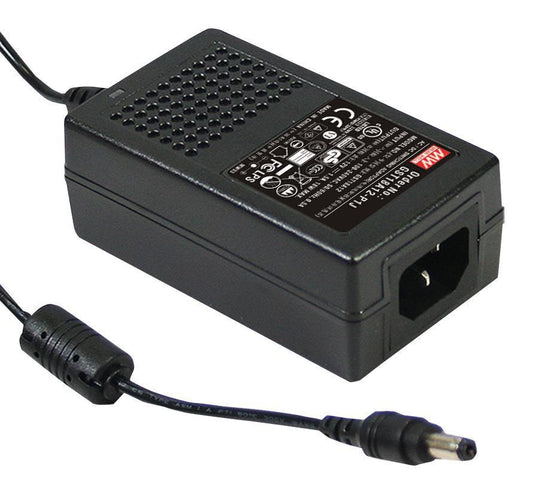 AC/DC Power Supply, 12V, 1.5A, 18W, 2.1mm Plug - GST18A12-P1J