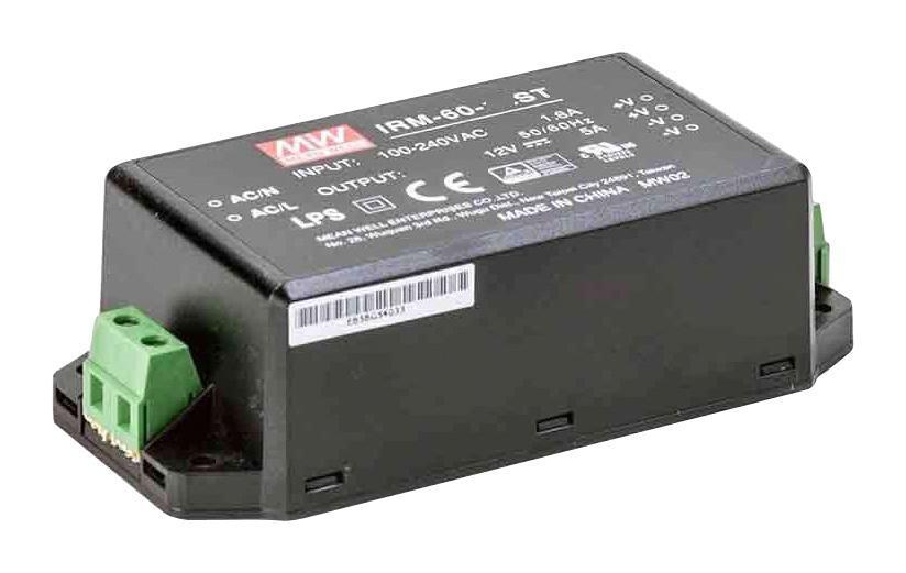 AC/DC Enclosed Power Supply, 24V, 2.5A, 60W - IRM-60-24ST