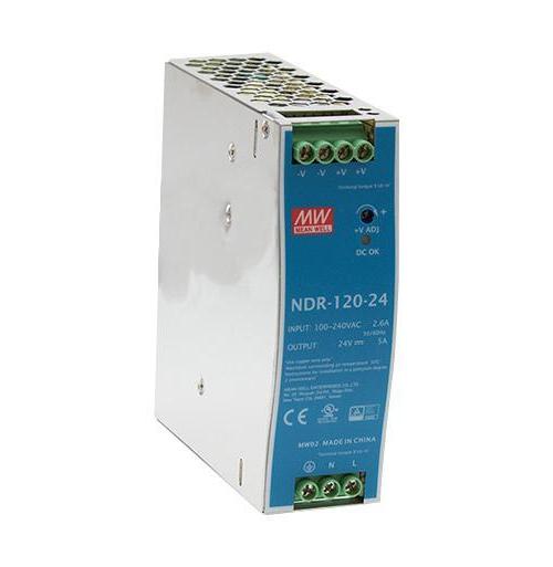 AC/DC DIN Rail Power Supply, 12V, 10A, 120W - NDR-120-12