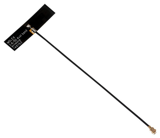 2.4GHz / 5GHz Balanced Flex Antenna, BLE, BT, WiFi, Wireless Hart Zigbee, 3.5dBi - 146153-0200