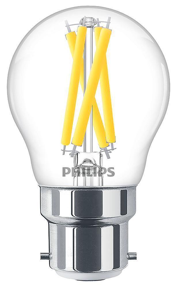 5.9W LED Clear P45 Golf Ball Bulb, BC/B22, Dimmable 2200-2700K, 806lm - 929002491502