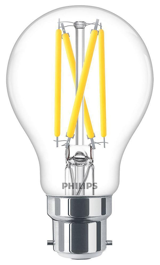 5.9W Filament LED A60 GLS Bulb, BC/B22, Dimmable - 2200-2700K, 806lm - 929003010542