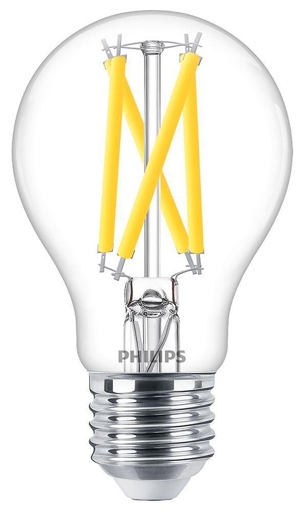 7.2W Filament LED A60 GLS Bulb, E27, Dimmable - 2200-2700K, 1055lm - 929003011182