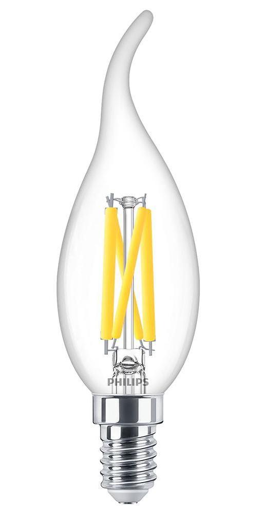 3.4W Filament LED BA35 Bulb, E14, Dimmable 2200-2700K, 470lm - 929003013082