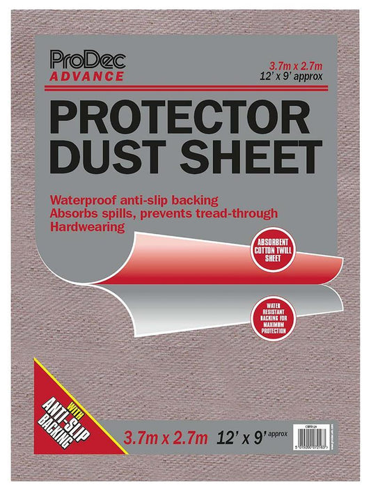 2.7m x 3.7m (9ft x 12ft) Water Resistant Protector Dust Sheet - CRPR129