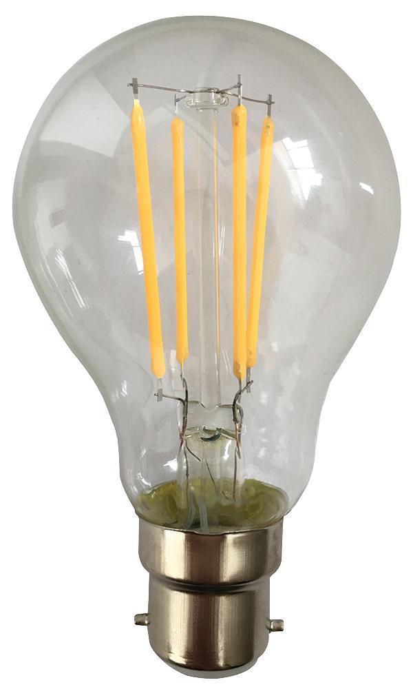 8W LED GLS Filament Bulb, BC/B22, 2700K, Non-Dimmable - PEL00912-E