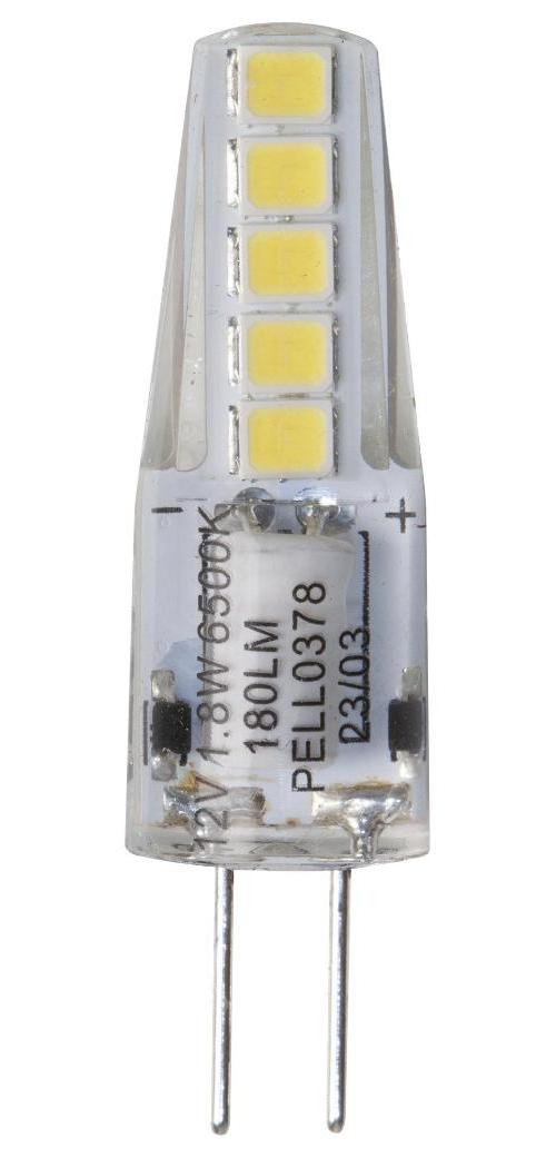 1.8W G4 Clear Capsule LED Bulb, 10mm, 6500K, 180lm - PELL0378