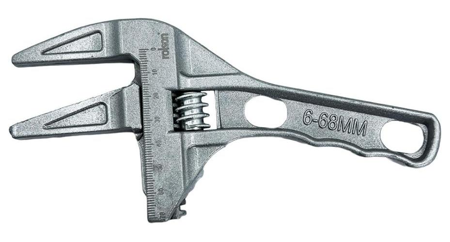 8&quot; (200mm) Extra Wide Jaw Stubby Adjustable Wrench - 19027