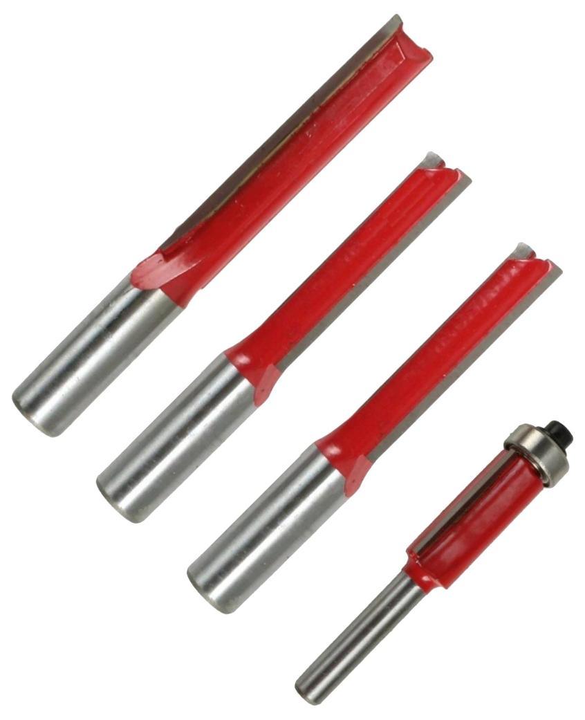 TCT Kitchen Worktop Router Cutter Bit Set, 4 Piece - 48578