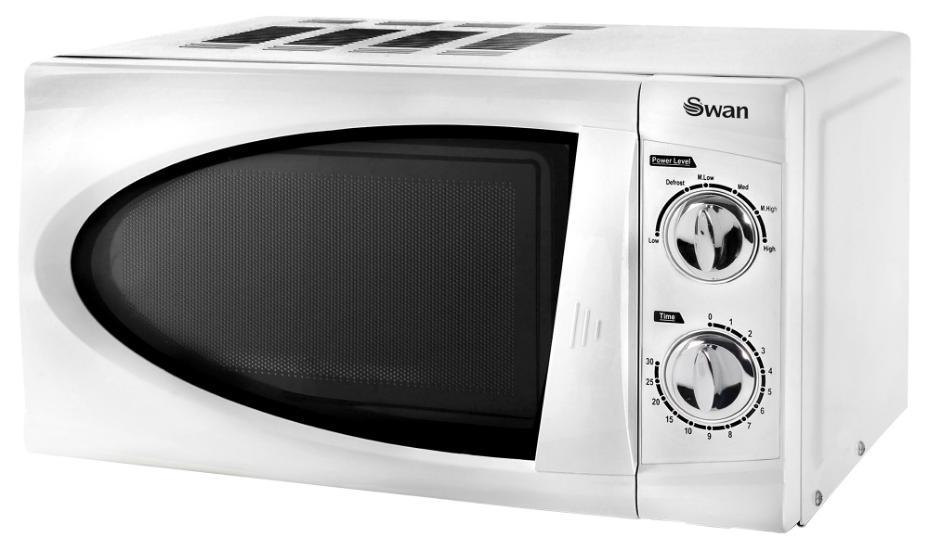 800W Solo Manual Microwave with 20L Capacity, White - SM3090LN